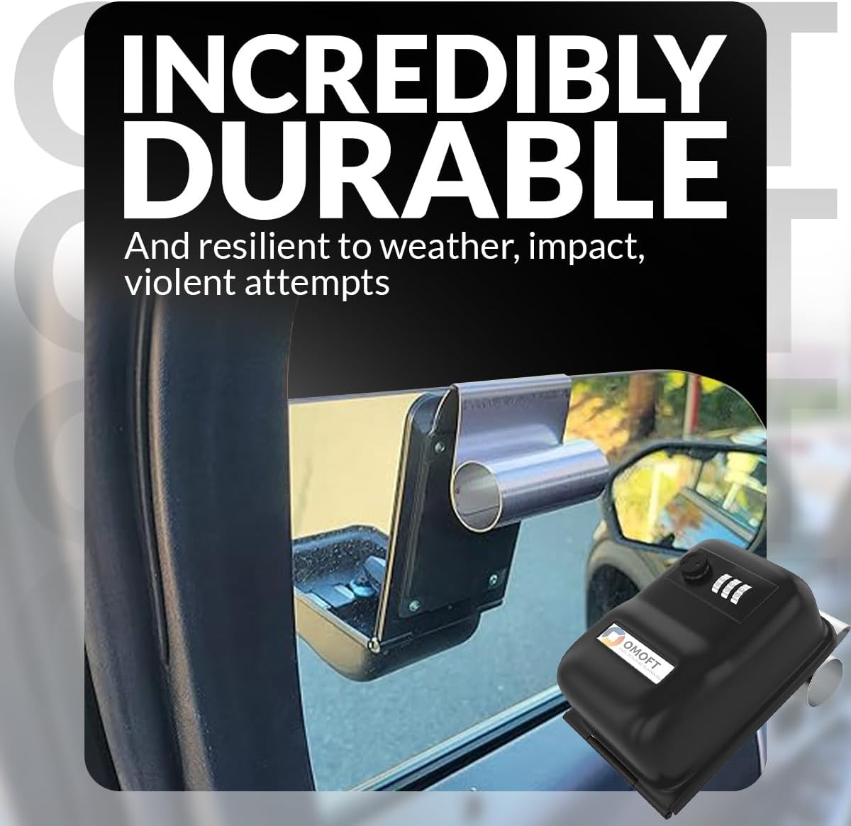Key Holder Lock Box Large Capacity, 3 Digit Combination for House, Car, Real Estate, Auto Mechanic, Heavy Duty, Weatherproof, Car Window Mount, Outdoor Key Safe for Turo, Ride Share