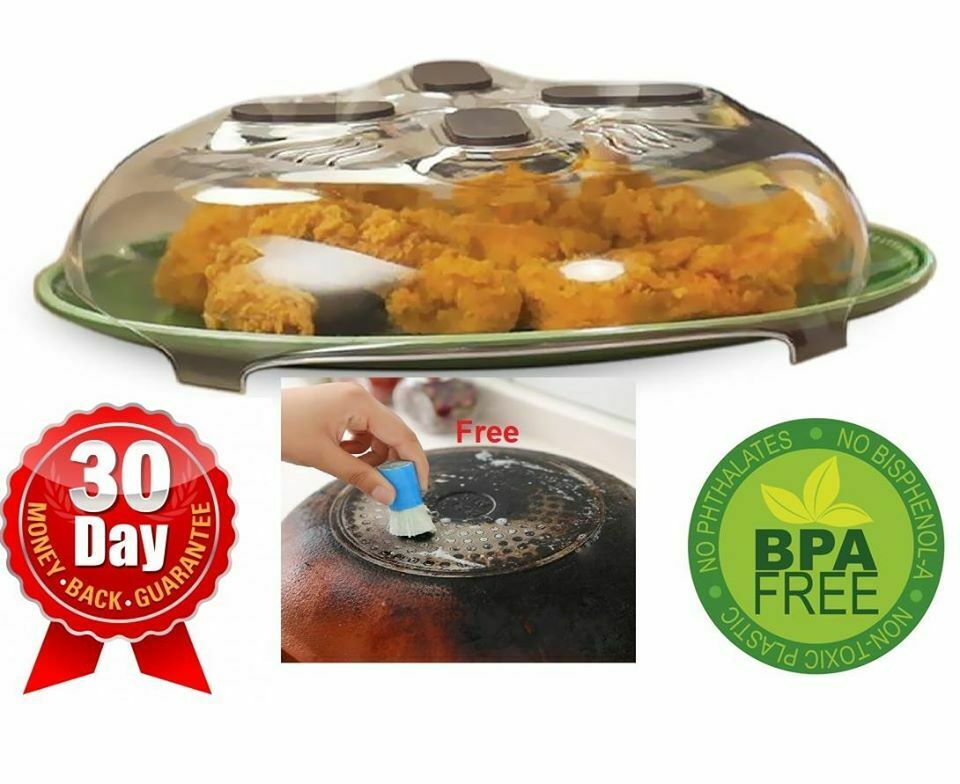 Prevent Cooking Splatters - Microwave Food Lid Cover -Diameter-10 BPA-free